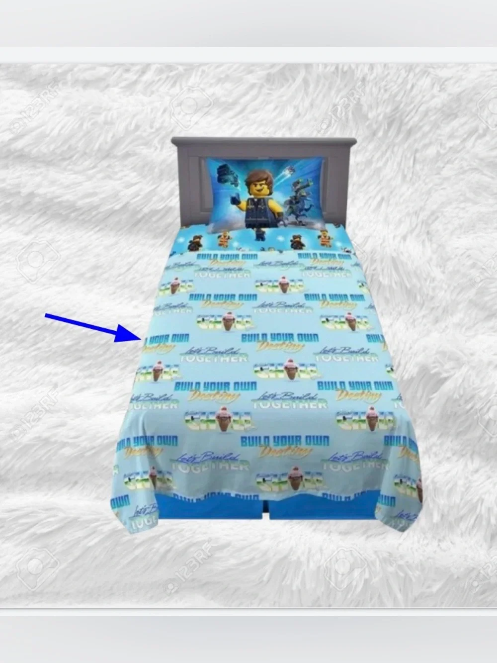 NEW LEGO Movie 2 Flat Sheet, Twin